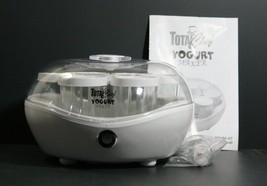 Koolatron Total Chef 1.1 Quart One Touch Yogurt Maker 7 Glass Jars With ... - £27.68 GBP