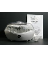 Koolatron Total Chef 1.1 Quart One Touch Yogurt Maker 7 Glass Jars With ... - $34.64