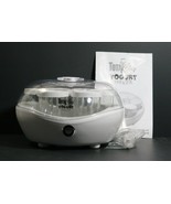 Koolatron Total Chef 1.1 Quart One Touch Yogurt Maker 7 Glass Jars With ... - £27.25 GBP