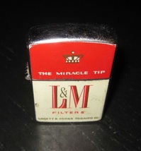 Vintage ROYALITE L&amp;M FILTERS The Miracle Tip Cigarettes Flip Top Style L... - $19.99