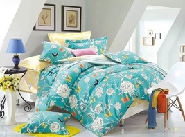 Tache Cotton Butterfly Wonderland Floral Colorful Cotton Blue Girly Duve... - $89.35+