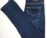 Levi Girls Size 10 Reg 511 Slim Blue Denim Stretch Jeans 25X25 Pants - $16.00