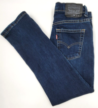 Levi Girls Size 10 Reg 511 Slim Blue Denim Stretch Jeans 25X25 Pants - £12.53 GBP