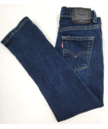 Levi Girls Size 10 Reg 511 Slim Blue Denim Stretch Jeans 25X25 Pants - £12.71 GBP