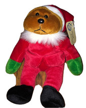 March Of Dimes “Jingles” Beanie Plush Santa Claus Christmas Bear - £7.35 GBP
