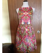 MAGGY LONDON 100% Polyester Floral Print Dress SZ 4 Made in Vietnam EUC - $640.49 MXN
