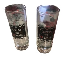 50th Birthday: &quot; Cheers to 50 Years&quot; 4&quot; Shooter Shot Glass- measures on ... - $11.65