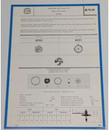 BETTLACH Roskopf Movement Cal 8155 8157 Technical Bulletin Parts Diagram... - $27.74 CAD