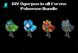 ✨ 6IV ✨ Ogerpon in all 4 forms Pokemon Bundle Scarlet Violet The Teal Mask DLC - £5.44 GBP