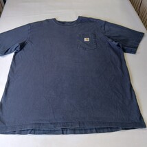 Carhartt K87-NVY Men's Tall Short Sleeve Pocket Workwear Blue Cotton T-Shirt 2XL image 9