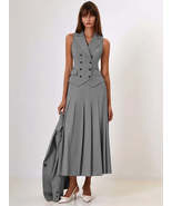 Autumn  Double-breasted Vest And Split Skirt Matching Sets - €123,72 EUR Autumn  Double-breasted Vest And Split Skirt Matching Sets - €123,72 EUR