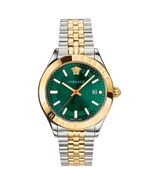 VERSACE WRIST WATCH LUXURY BRAND WATCHES FOR MEN HELLENYIUM GREEN SUNRAY DIAL ~ - $841.49