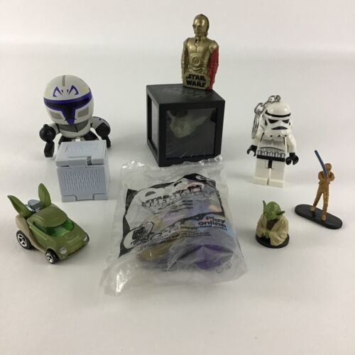 Star Wars Empire Strikes Back Toy Lot Lucas C3PO Yoda Stormtrooper Keych... - $22.72