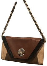 Elliot Lucca Cordoba Clutch Multi Color Brown Leather NWOT - $49.50