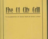 Five 01 City Grill Menu Birdneck Road Virginia Beach Virginia  - $18.81