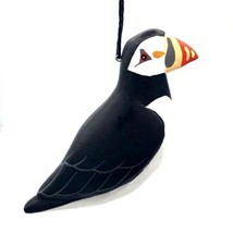 Puffin Balsa Wood Ocean Bird Ornament Fair Trade Handmade Nicaragua - £12.62 GBP