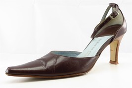 Kenneth Cole Size 7.5 M Brown Ankle Strap Leather Women Sandal Shoes - £15.88 GBP