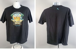 Tommy Bahama Summertime Brews Beer Palm Trees T Shirt Mens Large Gray UPF 30 - £18.56 GBP