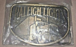 Raleigh Lights Cigarettes Tobacco Semi Truck Trucking Brass tone?  Belt ... - $14.01