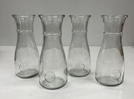 Small Clear Glass Beverage Carafe 12 oz. (350mL) - LOVE Imprinted - Set of 4 New - £15.32 GBP