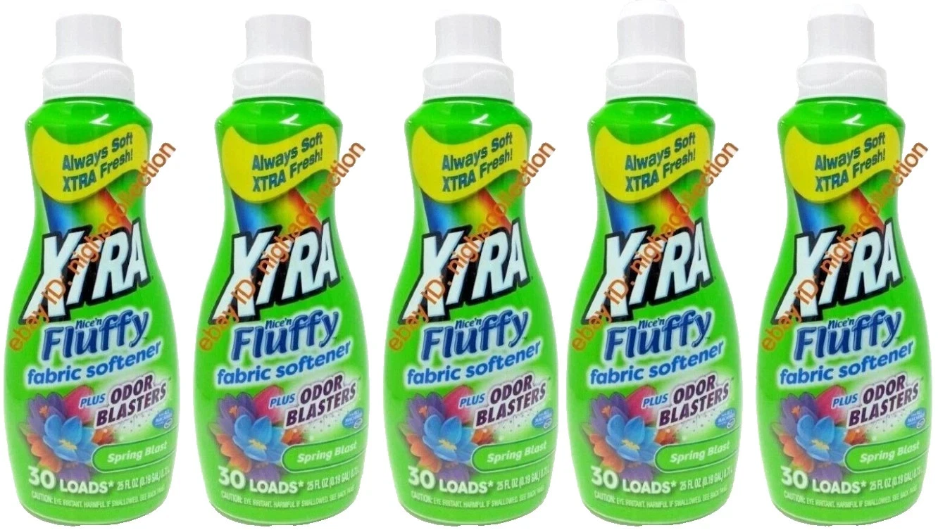 (LOT 5) xtranice&#39;n Fluffy Liquid Fabric Softener Spring Blast 25 ozEa =1... - $49.49