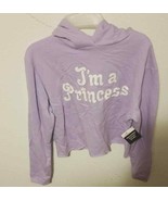 Halloween Woman Costume Hoodie Junior I Am A Princess Lavender Size L/G - $27.77 CAD
