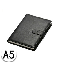 A5 PU Leather Cover Journals Notebook Lined Paper Diary Planner 200 Pages - £16.99 GBP