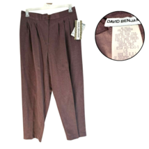 David Benjamin Women’s 16 Mauve Dress Pants High Rise Straight Leg Trous... - $21.29