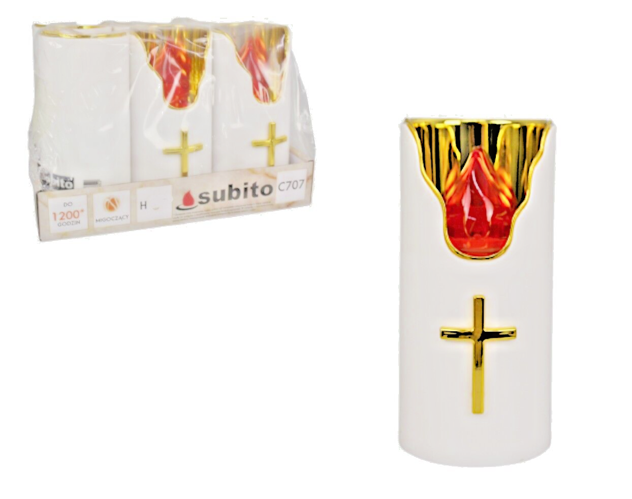 6&quot; Grave candle for Cemetery Grave light with Lighting LED Battery Opera... - $14.90