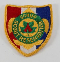 Vintage Schiff Scout Reservation Shield Gold Border Boy Scouts BSA Camp Patch - £9.23 GBP