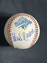 Hank Aaron Autographed 1995 World Series Logo Baseball ATLANTA BRAVES PSA - $701.00