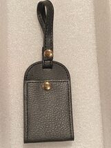 Black Luggage Travel Tag w/Snap Closure 4.25" X 2.5" *Unused* rr1 - $9.99