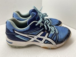 Asics Women&#39;s Gel Rocket Athletic Sneakers Shoes Size 9 B455N Blue - £19.45 GBP