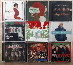 Christmas Popular CD Lot of 9 Mariah Carey Boyz II Men Michael Mcdonald NSYNC - £12.29 GBP