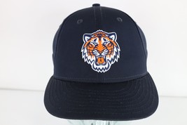 New Era Retro Logo Detroit Tigers Baseball Fitted Hat Cap Navy Blue Size 7 - $26.68