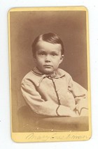 Antique CDV Circa 1870s Kimball Handsome Young Boy in Cute Outfit Concord, NH - £7.46 GBP