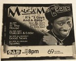 Malcolm &amp; Eddie Tv Guide Print Ad Eddie Griffin Malcolm Jamal Warner TPA15 - £4.68 GBP