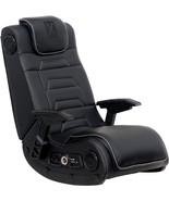 Rocker Gaming Chair Wireless Vibration Headrest Ergonomic Foldable Black... - £389.01 GBP