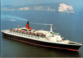 Vtg Postcard Cruise Ship Queen Elizabeth2 Cunard Line Unposted - £5.24 GBP