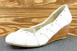 Seychelles Size 8.5 M White Almond Toe Wedge Synthetic Women - £15.60 GBP