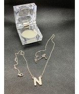 Girl&#39;s Letter &quot;N&quot; Charm Chain Necklace - £3.65 GBP