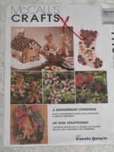 McCall&#39;s Crafts Pattern 7773 Gingerbread House Dolls Ornaments Stocking Uncut - £6.77 GBP