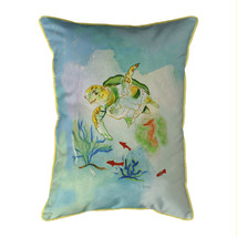 Betsy Drake Betsy&#39;s Sea Turtle Extra Large Zippered Pillow 20x24 - £48.65 GBP
