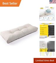 LokGrip Non Slip Tufted Memory Foam Bench Cushion, FadeShield Water Resi... - $97.33