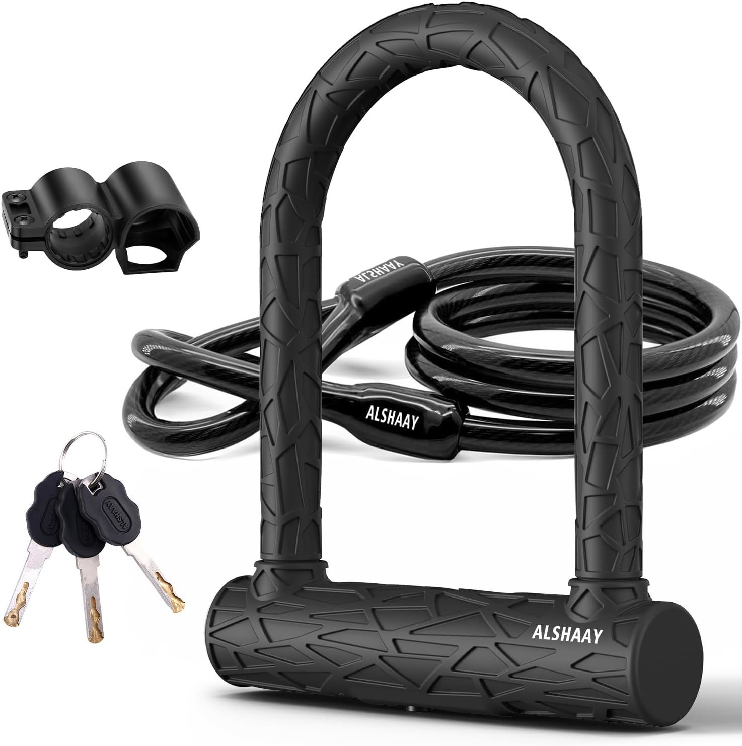 Heavy Duty Bike U Lock - Super Strong 12 Ton Shear, 20Mm U Shape Lock, S - $44.98