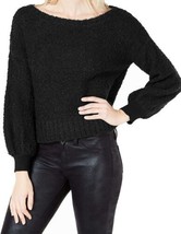 bar III Womens Bishop Sleeve Textured Sweater, Medium, Deep Black - £46.08 GBP