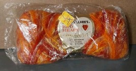 Red Heart Mohara 1 Skein Orange Varigated Mohair/Wool/Nylon - £9.68 GBP