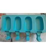 2 pc 4 Cavities Ice Cream Molds Popsicle Molds Silicone Homemade popsicl... - $12.21 CAD