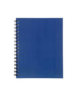 Spirax Hard Cover Twin Wire Notebook A4 (200 pages) - Blue - £29.39 GBP