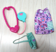 Baby Alive Better Now Bella purple rainbow dress arm cast sling and stethoscope - £11.60 GBP